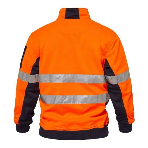 Picture of WorkCraft, Ridge Hi Vis Two Tone 1/2 Zip Pullover CSR Tape